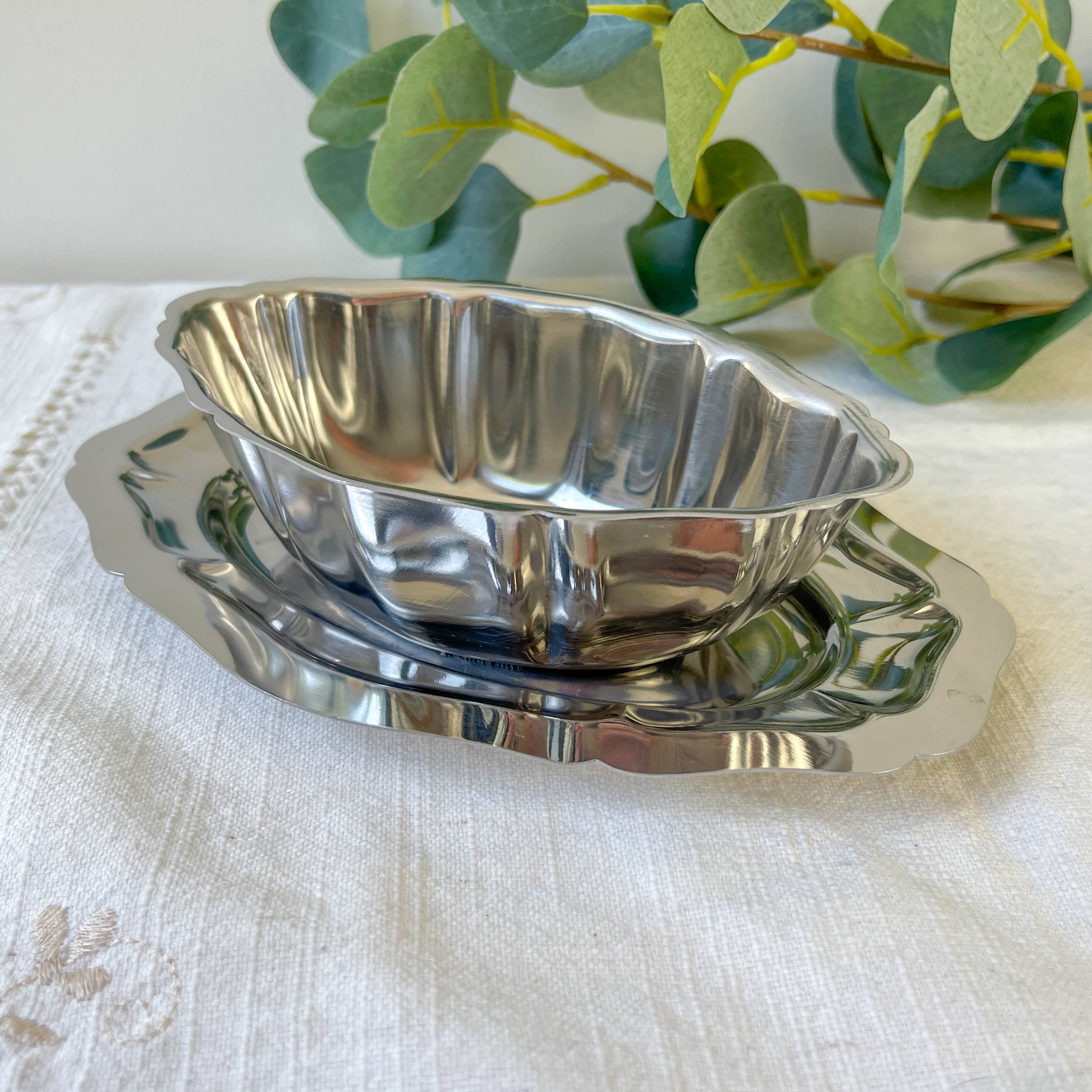 Vintage Stainless Steel Sauceboat Guy Degrenne 70s