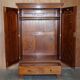 Antique hardwood wardrobe stamped Howard & Son's Berners Street