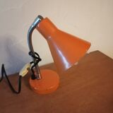 Bedside lamp articulated desk 1960 orange