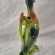Old barbotine jug Saint Clément Mallard Duck A027