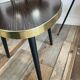 Trio of tripod side tables, 1960s-70s