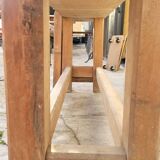 Carpenter's workbench in old solid oak - 2m50