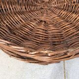 Wicker basket armchairs