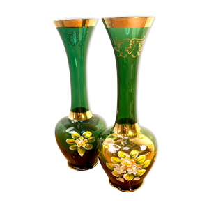 Duo de vases en verre