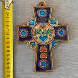 Celtic cross Jc Taburet in Quimper ceramic