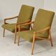 Pair of light green armchairs by Jiri Jiroutek for Interier Praha, 1960