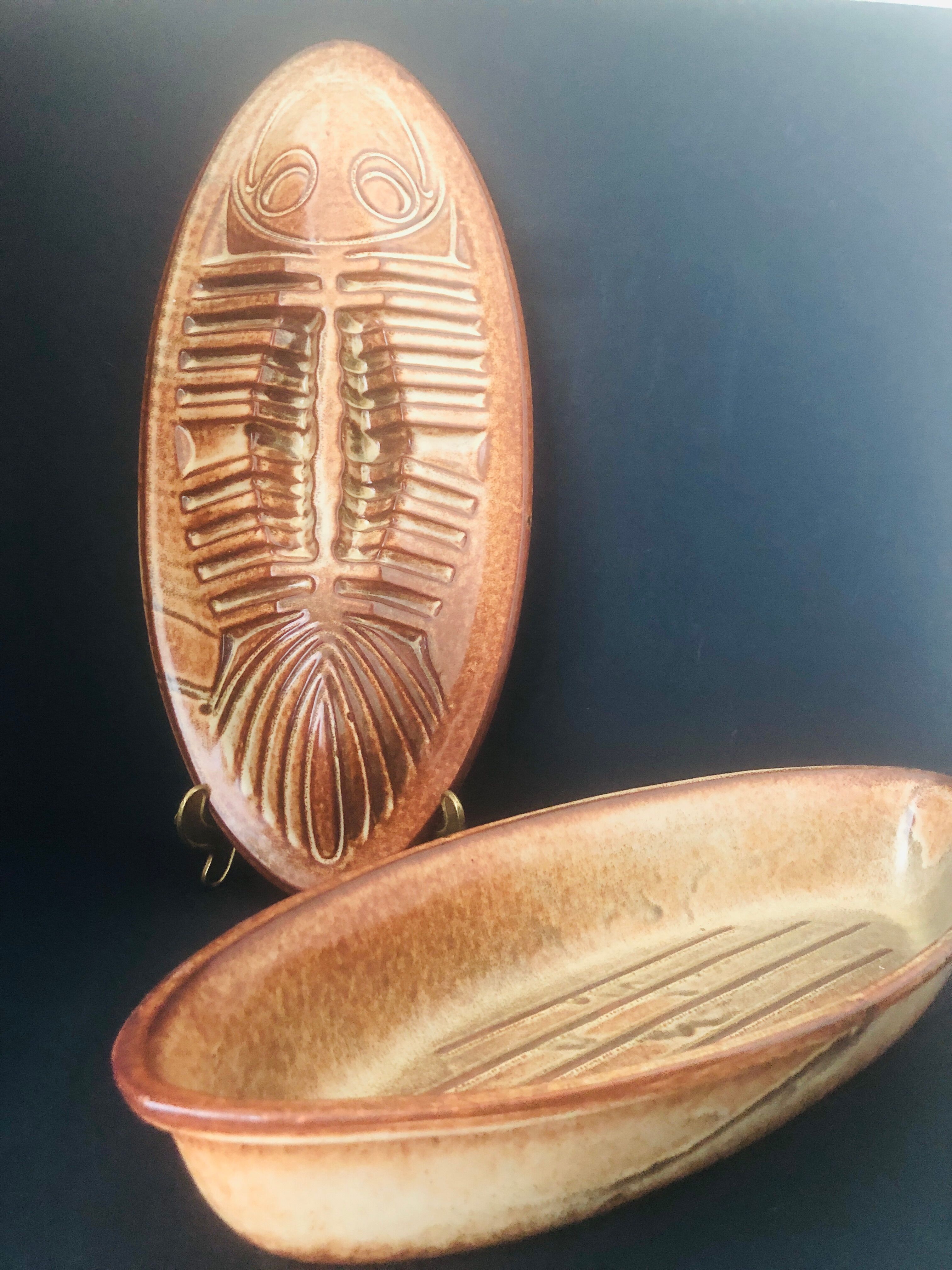 Baked dish or vintage fish terrine