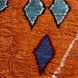 Moroccan Orange Boujad rug in wool