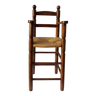 Chaise haute paillée pour enfant  H 90 cm