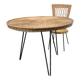 Wicker and black metal dining set