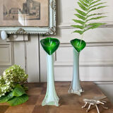 Pair of Murano style vases from the 60s