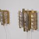 Pair of glass and brass sconces by Carl Fagerlund