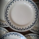 Set 6 plates Terre de Fer Barbeaux