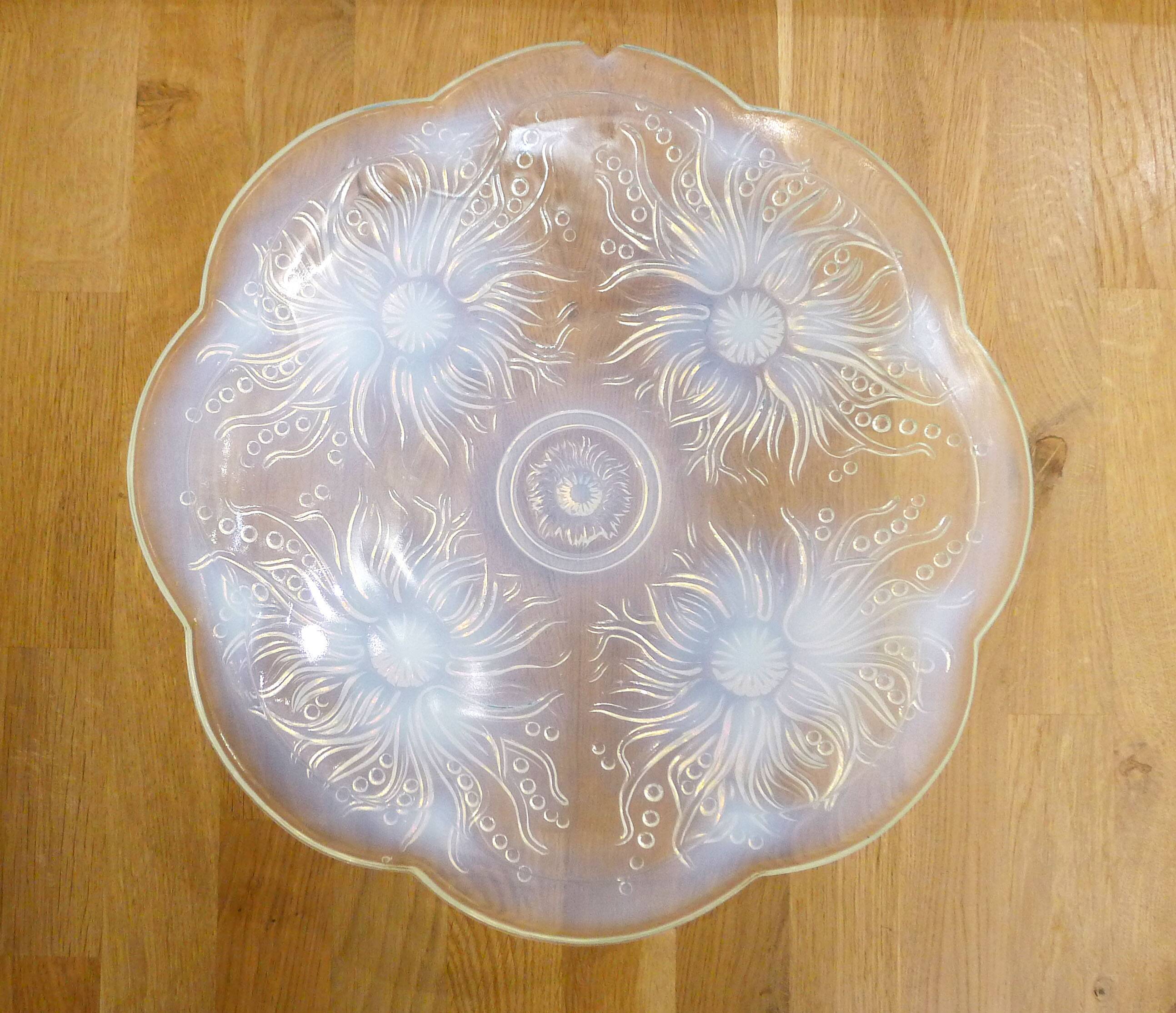 Plat coupe opalescente