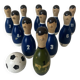 Wooden football bowling game