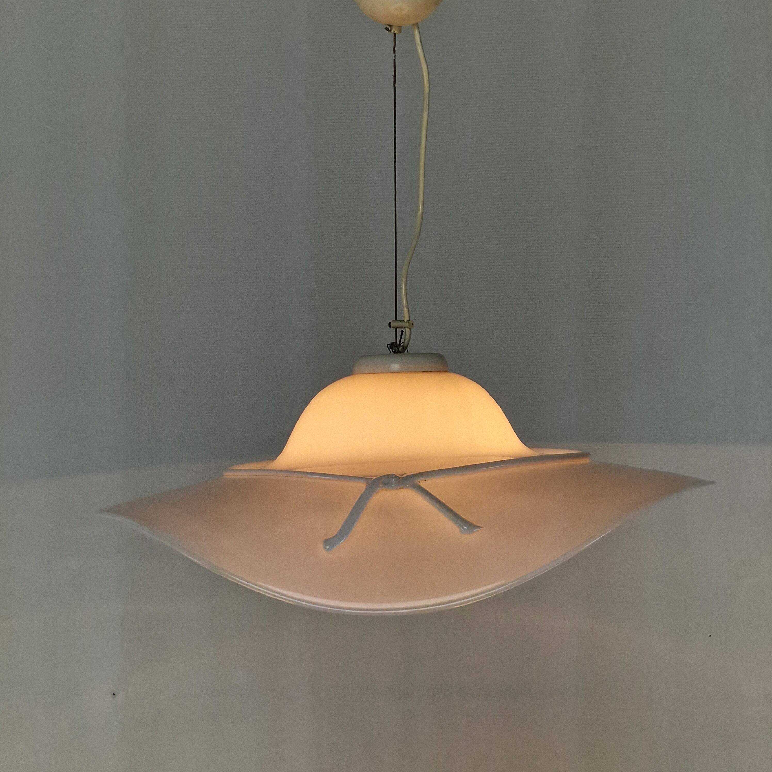 The Art of Venetian Glass: 1970s Murano "Cappellina" Pendant Chandelier