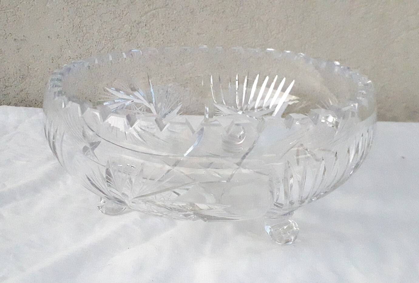 Crystal salad bowl