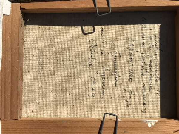 Tableau, nature morte aux fruits et à la bougie,hst, signée et datée de 1979