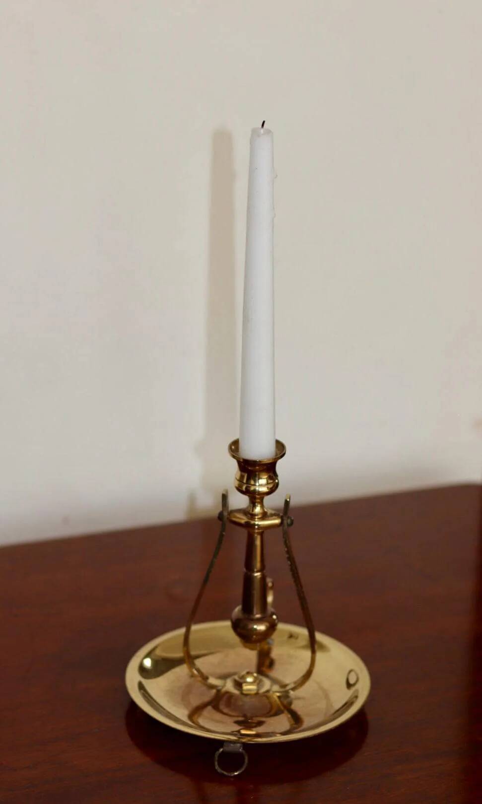 Swedish brass candlestick
