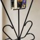 Vintage coat rack attributed to Roger Feraud, black metal with coloured spheres, 1970s, 180 x 82 x 22 cm