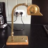 Old brass desk lamp
