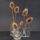 Set of 3 solifleur block vases walther glas 60s 70s op art arrangement vase