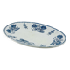 Oval Plate / Serving Dish Terre de Fer Sarreguemines model 1900 blue