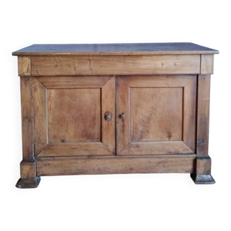 Two-door sideboard, walnut sideboard, antique sideboard.