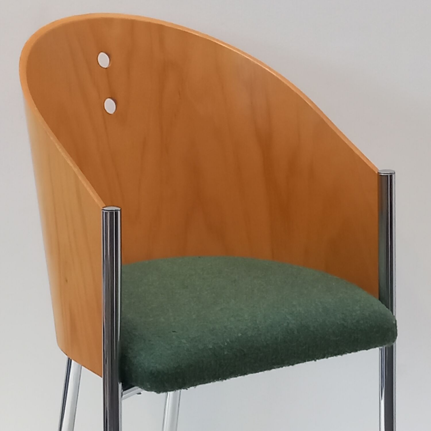 Chaise années 80 bois moulé