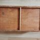 Large drawer basket wicker vintage rattan old