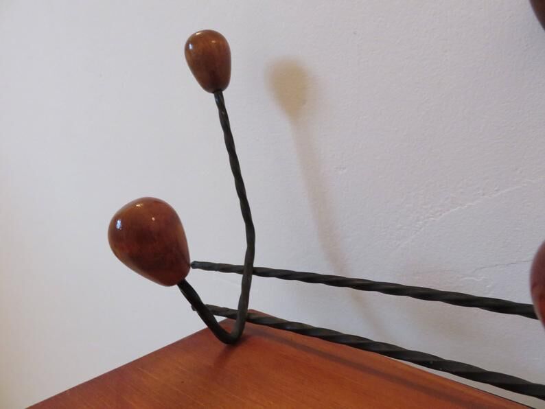 60s metal and wood mantle door