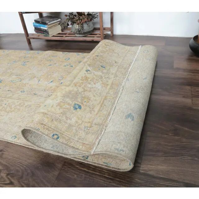 Orange Turkish hand-knotted runner 81x303