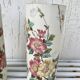 Roller vases in earthenware with floral decoration of wild rose, circa 1930–1950.