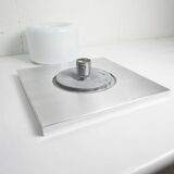 Ceiling light Doria Leuchten 1960, Germany, Alu Opaline + bulb