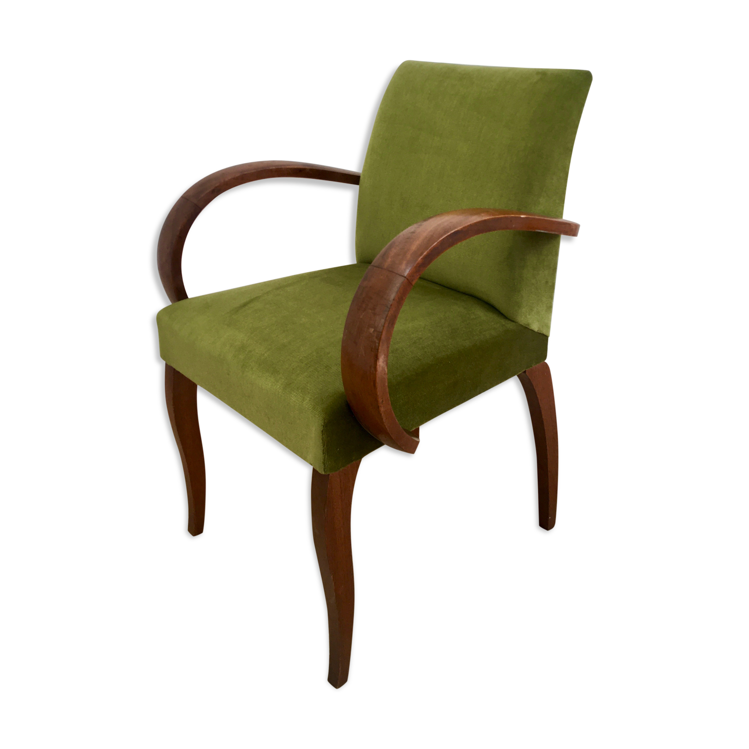 Velvet bridge armchair