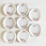 Porcelain coffee service for 8 people with bamboo handles.