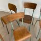 Set of 10 industrial chairs