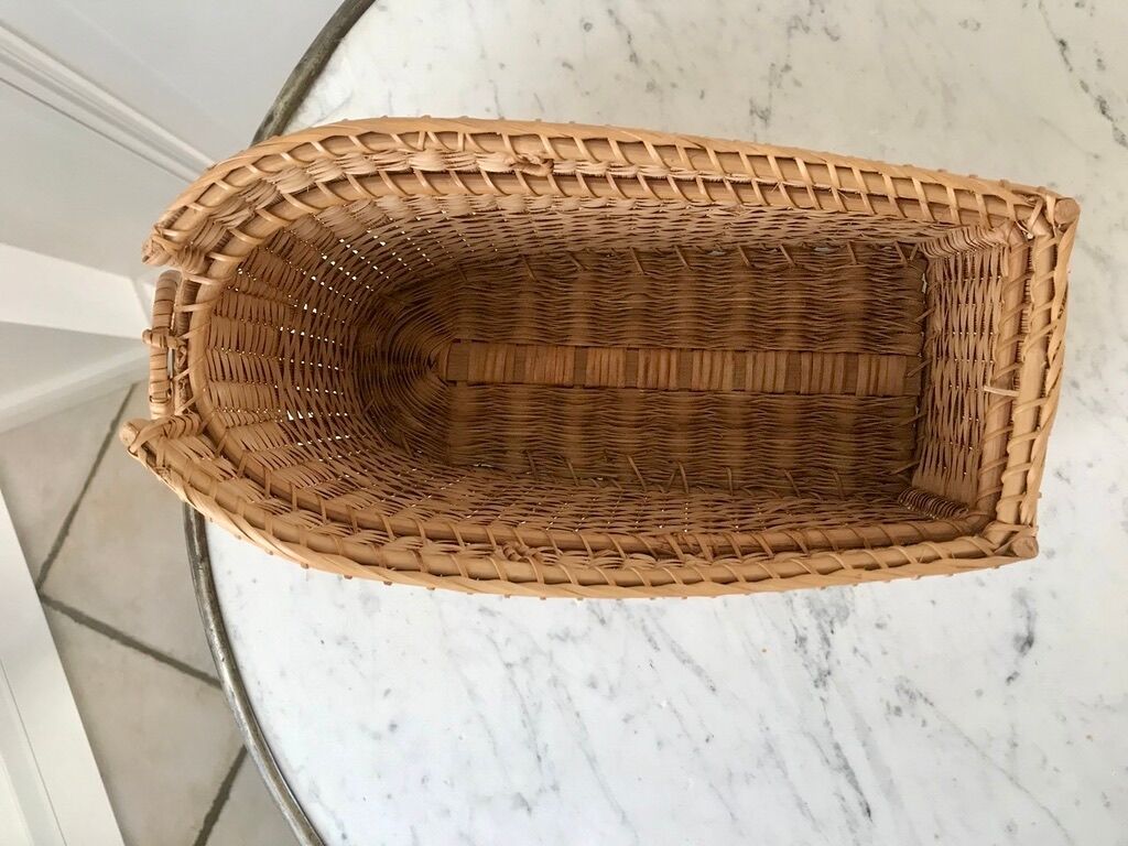 Rattan basket 70s