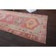 1970s Vintage Turkish Hand-Knotted Wool Cotton Red Runner Rug 82x334