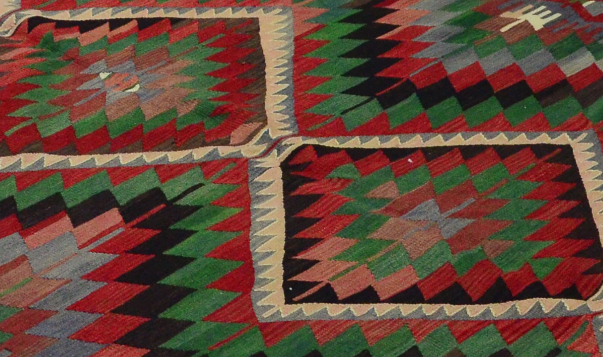 Anatolian handmade kilim rug 330 cm x 192 cm