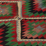 Anatolian handmade kilim rug 330 cm x 192 cm