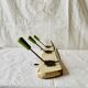 Vintage wooden wall coat rack - 3 hooks
