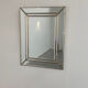 Vintage brass beveled wall mirror, large Hollywood Regency mirror, Mid-Century Modern