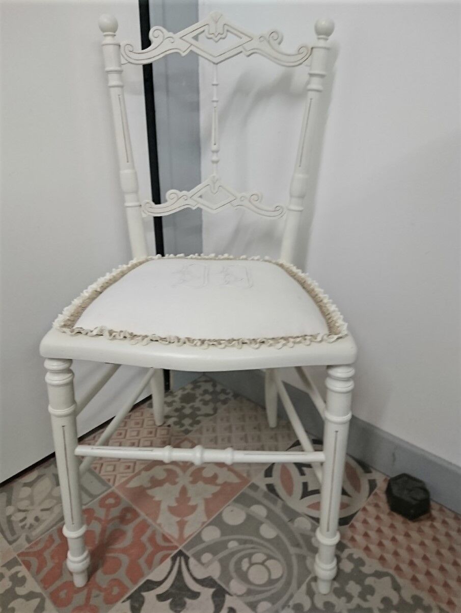 Antique chair "embroidery"