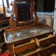 Coiffeuse Louis Philippe dessus marbre