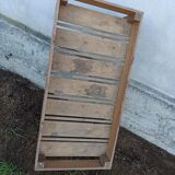 Set of four wooden shelves crate boxes