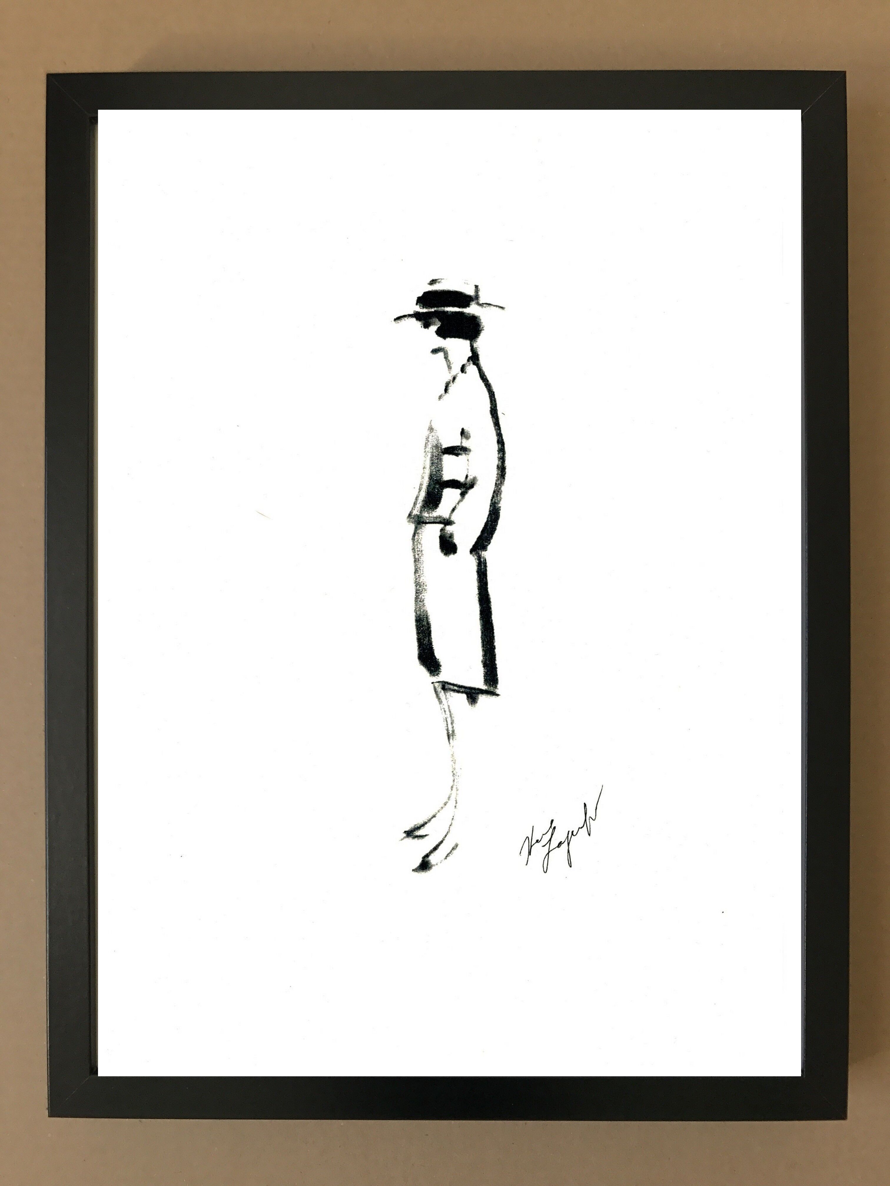 Dessin de Karl Lagerfeld pour Chanel
