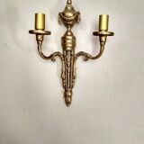 Old Wall Sconce bronze two torches style Napoleon III