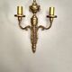Old Wall Sconce bronze two torches style Napoleon III
