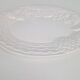 Vintage Large White Majolica Serving Bowl with Relief Fruits by A. Santos, Portugal, 1970s
